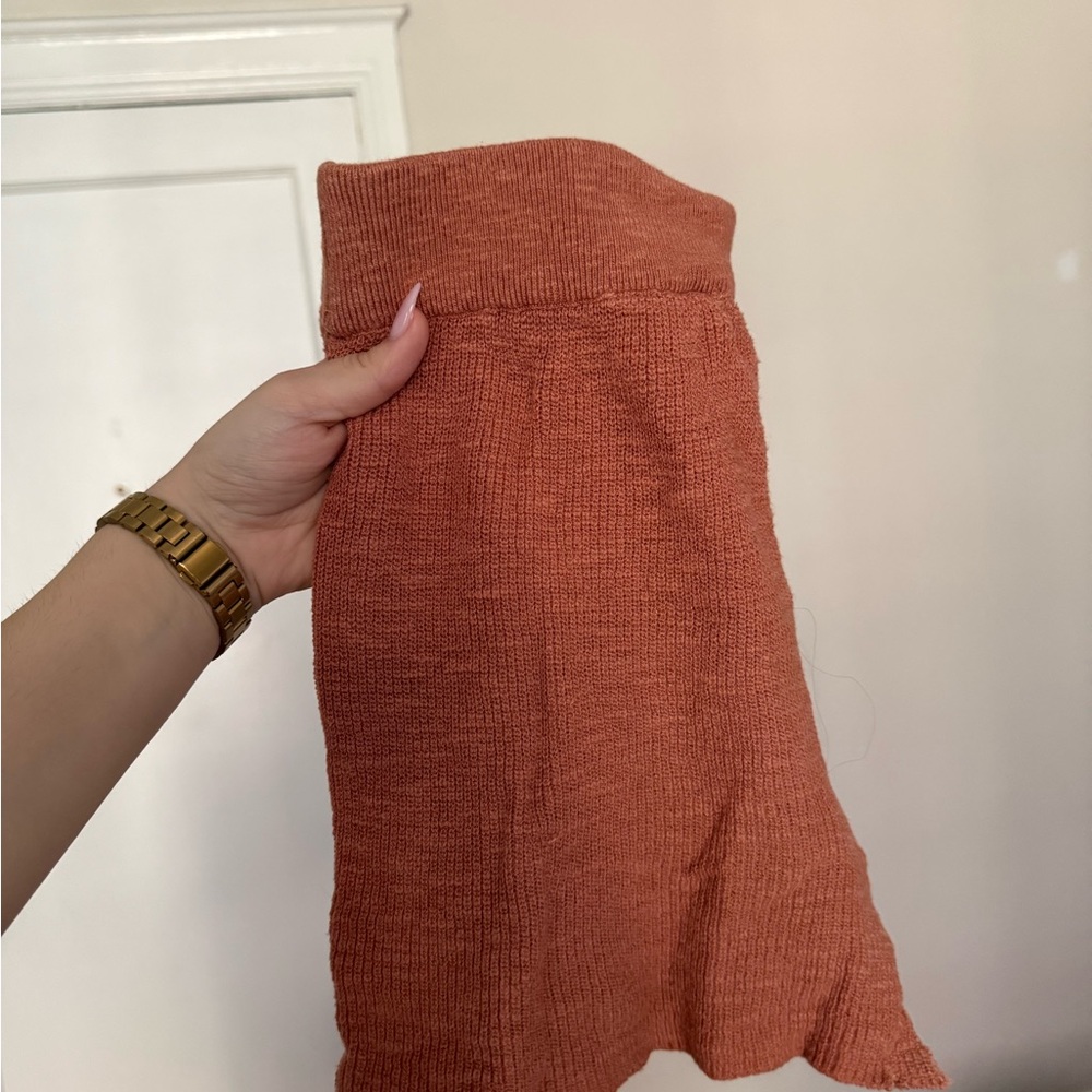 Free People, FP Beach Rust Knit Sweater and Shorts Set - Picture 5 of 5